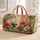 Retro Hummingbird Floral Garden With Hibiscus For Overnight Travel And Boho Women Quilted Weekend Bag - 1