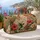Retro Hummingbird Floral Garden With Hibiscus For Overnight Travel And Boho Women Quilted Weekend Bag - 5