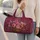 Vintage Rose Lavender Basket Botanical Floral Travel Gift For Romantic Garden Lovers Quilted Weekend Bag - 2