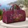 Vintage Rose Lavender Basket Botanical Floral Travel Gift For Romantic Garden Lovers Quilted Weekend Bag - 5