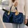 Mystical Black Cat With Celestial Moon Sky For Gothic Travel And Cat Lovers Style Quilted Weekend Bag - 2