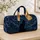 Mystical Black Cat With Celestial Moon Sky For Gothic Travel And Cat Lovers Style Quilted Weekend Bag - 4