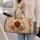 Sacred Heart With Lilies And Roses For Devotional Travel Style And Faithful Women Quilted Weekend Bag - 2