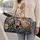 Cozy Tabby Kitten With Tablet In Blue Hood For Autumn Travel And Cat Lover Style Quilted Weekend Bag - 2