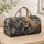 Cozy Tabby Kitten With Tablet In Blue Hood For Autumn Travel And Cat Lover Style Quilted Weekend Bag - 4