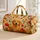 Golden Retriever With Autumn Maple Leaves And Butterflies For Fall Travel Pet Lovers Quilted Weekend Bag - 1