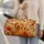 Golden Retriever With Autumn Maple Leaves And Butterflies For Fall Travel Pet Lovers Quilted Weekend Bag - 2