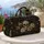 Gothic Skull And Ivory Roses Dark Romantic Halloween Victorian Travel Style For Women Quilted Weekend Bag - 5