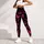 Hot Pink Butterfly Heart On Black For Romantic Festival Yoga Lounge Women's Look Leggings - 6