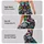 Masked Street Creature Graffiti Collage For Yoga Studio Workouts And Urban Athleisure Leggings - 2