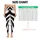 Monochrome Zebra Stripe Athletic Style For Yoga Gym Running And Streetwear Women Leggings - 3