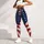 Distressed American Flag Stars And Stripes Patriotic Gym Yoga Running Style For Women Leggings - 5