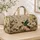 Hummingbirds With White Magnolias And Vintage Botanical Elegance For Nature Lovers Quilted Weekend Bag - 4