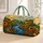 Post Impressionist River Landscape With Sunflowers For Artful Harvest Travel Style Quilted Weekend Bag - 1