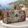 Turquoise Dragonfly With Plum Rose Vines For Magical Garden Getaways And Women Style Quilted Weekend Bag - 5