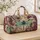 Turquoise Dragonfly With Plum Rose Vines For Magical Garden Getaways And Women Style Quilted Weekend Bag - 4