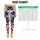 Distressed American Flag Stripes And Navy Stars For Patriotic Fitness Style For Women Leggings - 3