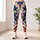 Distressed American Flag Stripes And Navy Stars For Patriotic Fitness Style For Women Leggings - 6