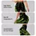 Neon Green Skeleton Hand X Ray Bones For Halloween Gym And Gothic Street Style Look Leggings - 2