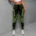 Neon Green Skeleton Hand X Ray Bones For Halloween Gym And Gothic Street Style Look Leggings - 4