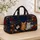 Tuxedo Ginger White Cats In Indigo Botanical Night Garden For Cozy Pet Lovers Style Quilted Weekend Bag - 4
