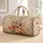 Coral Wildflower Meadow With Butterflies For Cottagecore Getaways And Nature Lovers Quilted Weekend Bag - 1