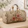 Coral Wildflower Meadow With Butterflies For Cottagecore Getaways And Nature Lovers Quilted Weekend Bag - 4