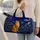 Whimsical Ginger Cat Under Celestial Sky For Overnight Travel And Cat Lover Getaways Quilted Weekend Bag - 2