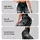 Majestic Gray Wolf With Teal Forest Florals For Yoga Festival Streetwear Women Fans Leggings - 2
