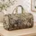 British Shorthair Cats With Pine Florals For Cozy Holiday Travel And Cat Lovers Quilted Weekend Bag - 4