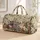 British Shorthair Cats With Pine Florals For Cozy Holiday Travel And Cat Lovers Quilted Weekend Bag - 1