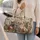 British Shorthair Cats With Pine Florals For Cozy Holiday Travel And Cat Lovers Quilted Weekend Bag - 2
