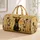 Regal Black Bastet Cat With Egyptian Gold Motifs For Luxe Travel Style Cat Lovers Quilted Weekend Bag - 1