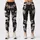 Gothic Halloween Skulls With Dark Roses And Bats For Witchy Fall Festival Outfits Leggings - 1