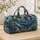 Blue Whale And Sea Turtles In Swirling Coastal Waves For Ocean Travel Marine Life Fans Quilted Weekend Bag - 4