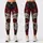 Gothic Sugar Skull With Red Roses For Halloween Yoga Workouts And Festival Style Leggings - 1