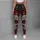 Gothic Sugar Skull With Red Roses For Halloween Yoga Workouts And Festival Style Leggings - 5