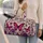 Vintage Botanical Butterflies With Violet Roses For Romantic Travel Style Women Gift Quilted Weekend Bag - 2