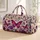 Vintage Botanical Butterflies With Violet Roses For Romantic Travel Style Women Gift Quilted Weekend Bag - 1