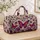 Vintage Botanical Butterflies With Violet Roses For Romantic Travel Style Women Gift Quilted Weekend Bag - 4