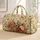 Vintage Christmas Roses And Blue Butterflies For Holiday Travel And Flower Lovers Quilted Weekend Bag - 1