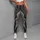 Gothic Angel Wings With Nordic Knotwork For Winter Festival And Dark Yoga Style Look Leggings - 4