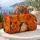 Joyful Calico Cat With Autumn Leaves And Warm Gradient Harvest Travel Style For Cat Lovers Quilted Weekend Bag - 5