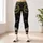 Halloween Skull Pumpkin Patchwork Gothic Folk Collage For Spooky Vintage Outfits Leggings - 6