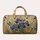 Vintage Blue Iris And Orange Daisy Botanical Meadow For Cottage Garden Travel Style Quilted Weekend Bag - 6