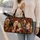 Long Eared Dogs With Florals Heritage Travel Style For Elegant Pet Lovers And Dog Moms Quilted Weekend Bag - 2