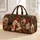 Long Eared Dogs With Florals Heritage Travel Style For Elegant Pet Lovers And Dog Moms Quilted Weekend Bag - 1