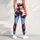 Bold Patriotic Starburst Americana Red White Blue Summer Festival Party Outfit Style Leggings - 5