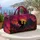 Black Dragon Castle Garden With Golden Moon For Gothic Fantasy Travel Style Women Quilted Weekend Bag - 5