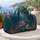 Elegant Fantasy Mermaid Ocean Palace With Teal Coral Accents For Beach Travel Style Quilted Weekend Bag - 5